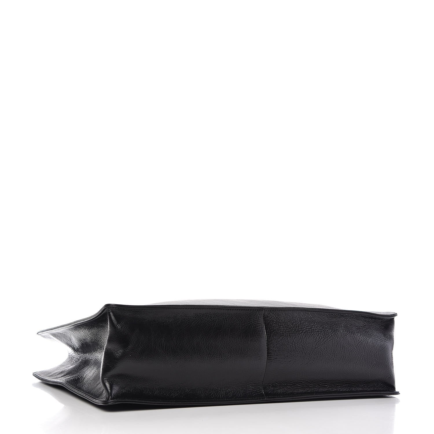 Chanel Shiny Aged Calfskin Shopping Bag Black 4 of 10