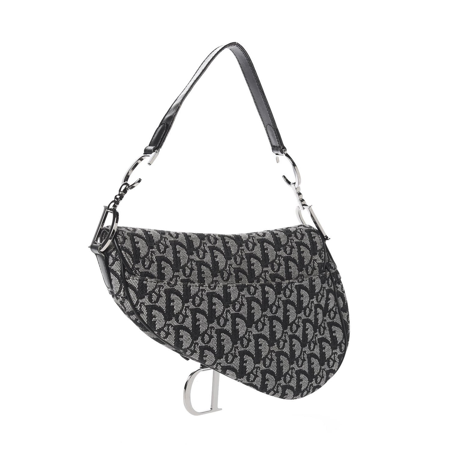 Monogram Saddle Bag Black