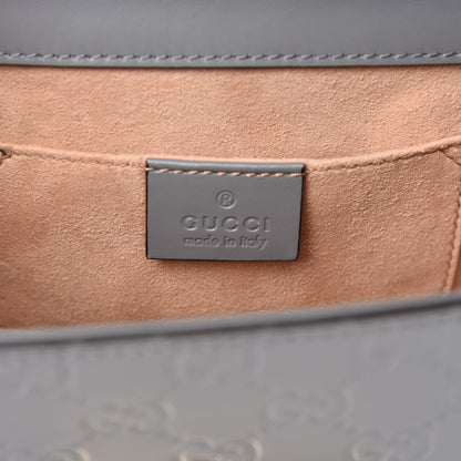 Gucci Guccissima Small Padlock Shoulder Bag Grey 9 of 11
