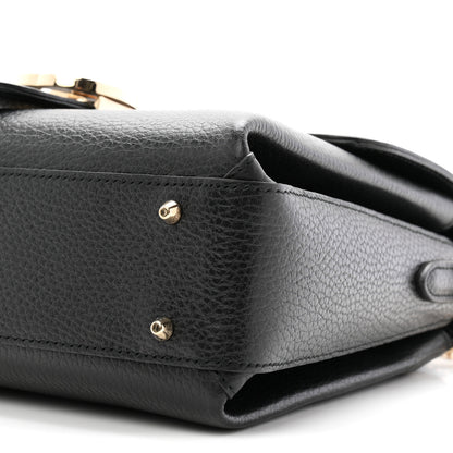 Gucci Dollar Calfskin Interlocking G Top Handle Shoulder Bag Black 10 of 10