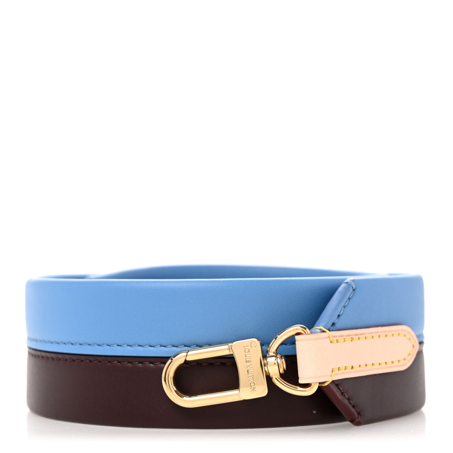 Calfskin Cluny MM Shoulder Strap Blue Glacial