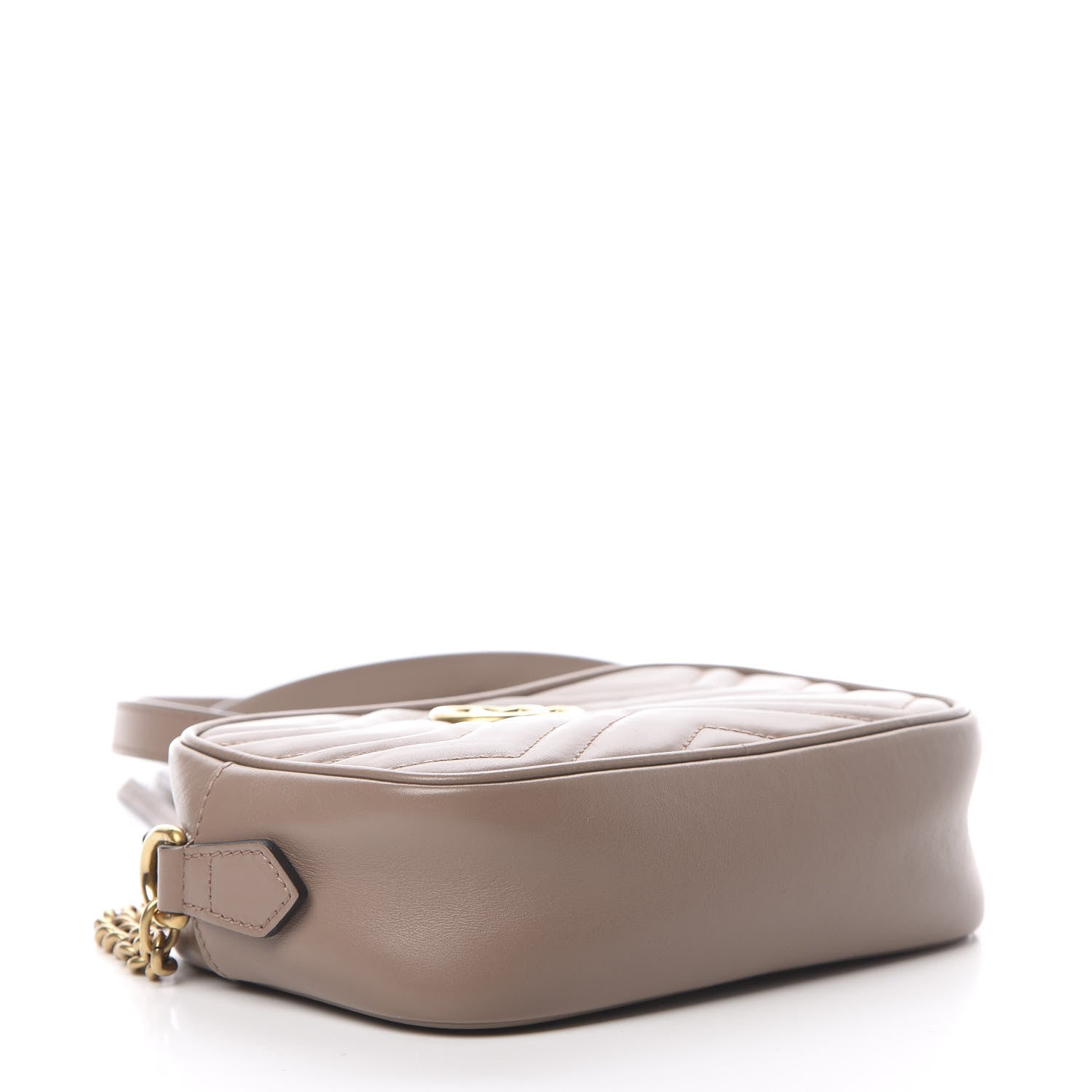 Gucci Calfskin Matelasse Mini GG Marmont Chain Shoulder Bag Porcelain Rose 4 of 15