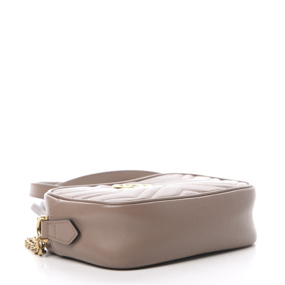 Gucci Calfskin Matelasse Mini GG Marmont Chain Shoulder Bag Porcelain Rose 4 of 15