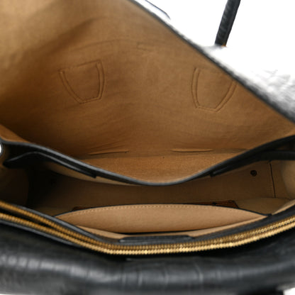 MCM Calfskin Crocodile Embossed Medium Milla Tote Black 5 of 10