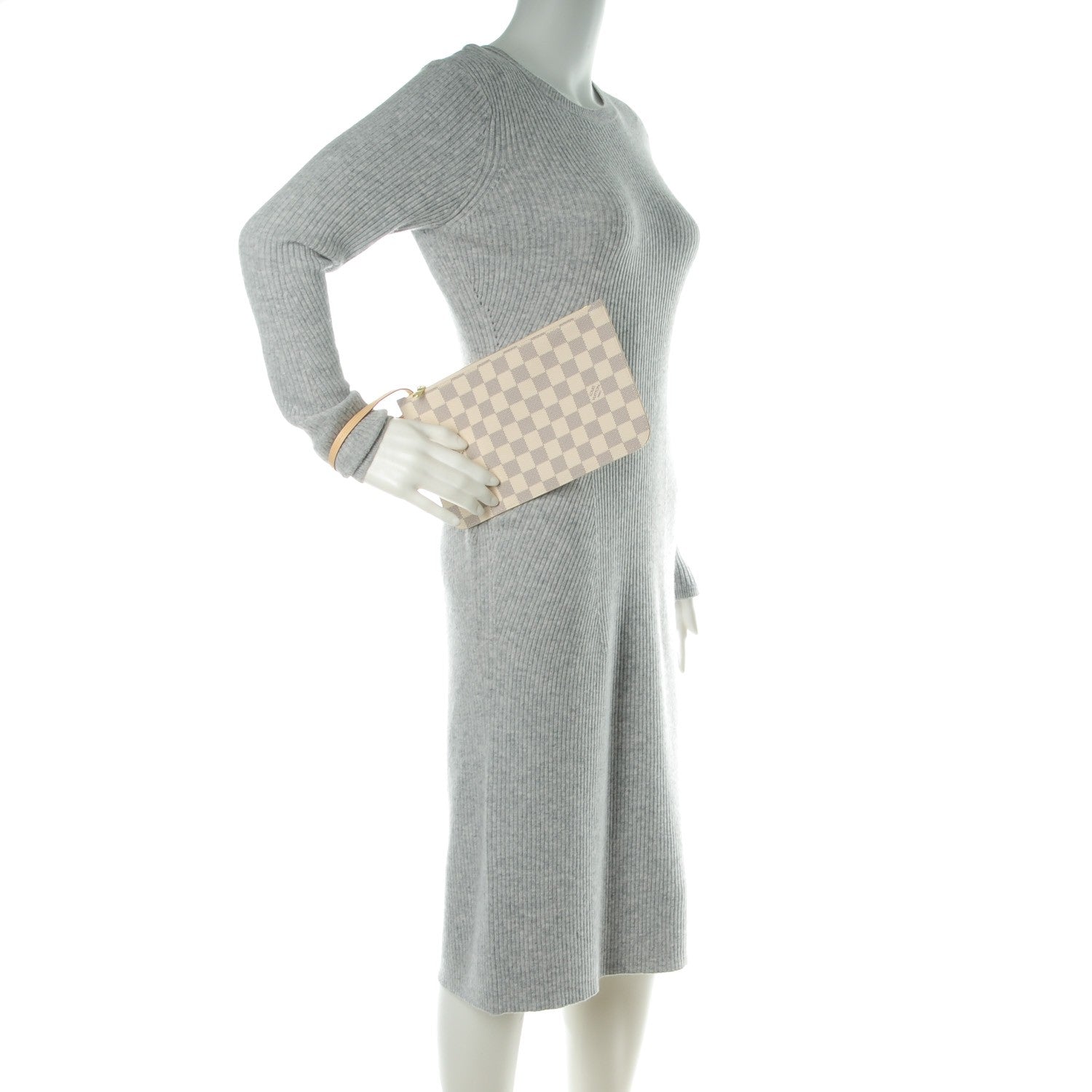 Louis Vuitton Damier Azur Neverfull MM GM Pochette 2 of 8