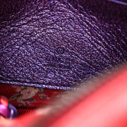 Gucci Laminated Nappa Trapuntata Mini Zumi Shoulder Bag Rosso Fuxia Bizantin 6 of 10