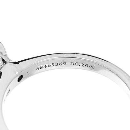 Tiffany Platinum Diamond .20ct Solitaire Engagement Ring 50 5.5 6 of 7