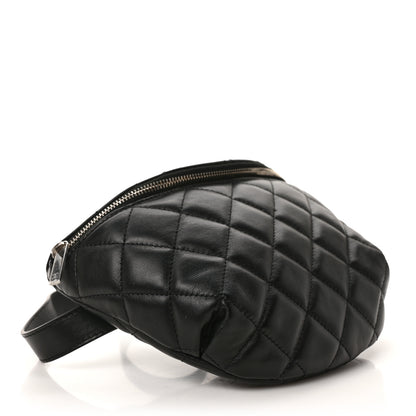 Chanel Lambskin Quilted Waist Belt Bag Black 3 of 9