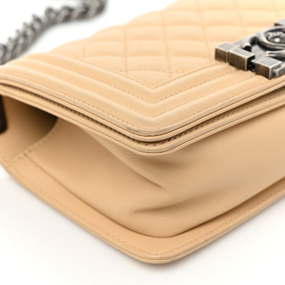 Chanel Calfskin Quilted Small Boy Flap Beige 11 of 18