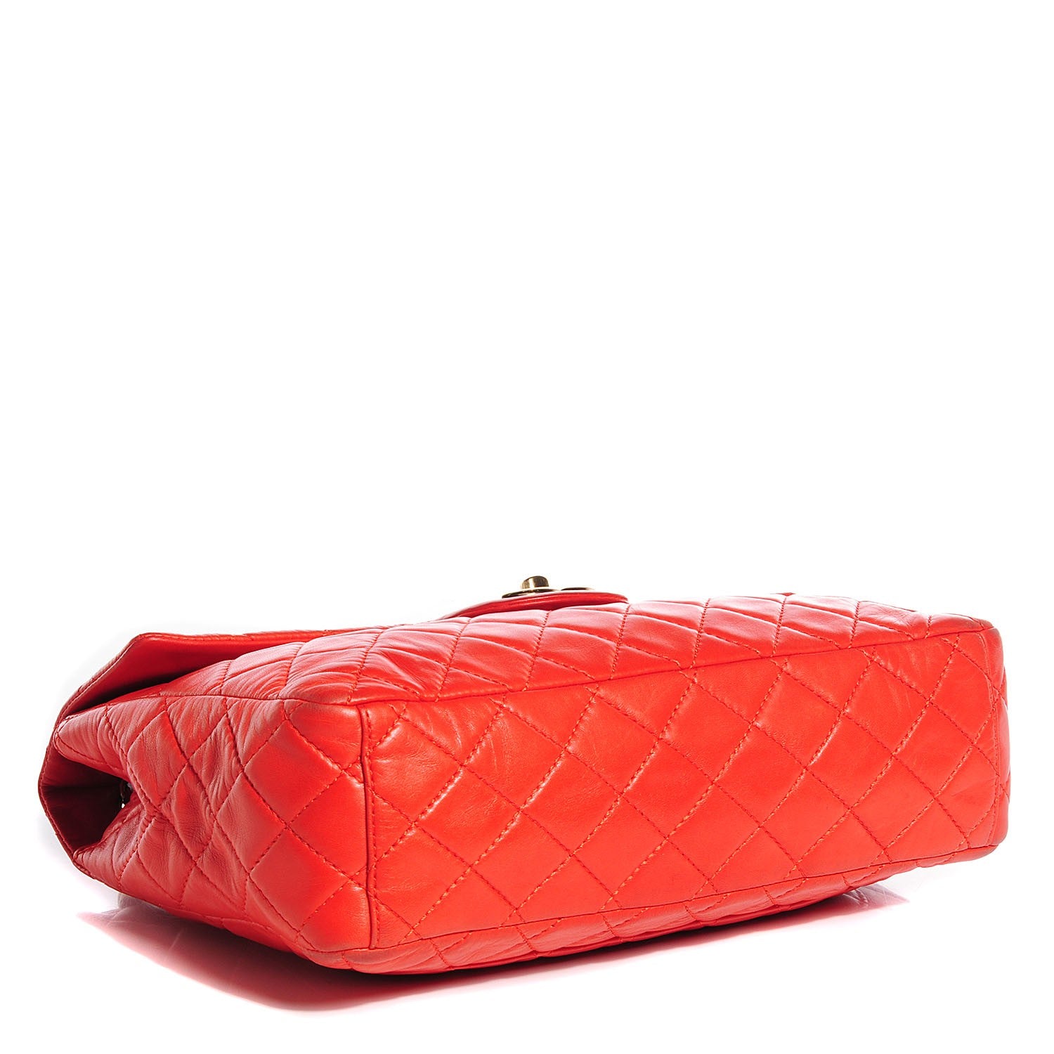 Chanel Lambskin Quilted Maxi Single Flap Coral 4 of 9