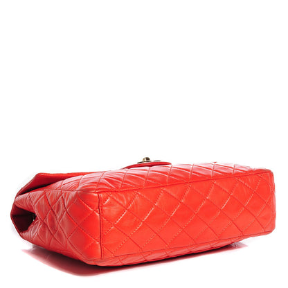 Chanel Lambskin Quilted Maxi Single Flap Coral 4 of 9