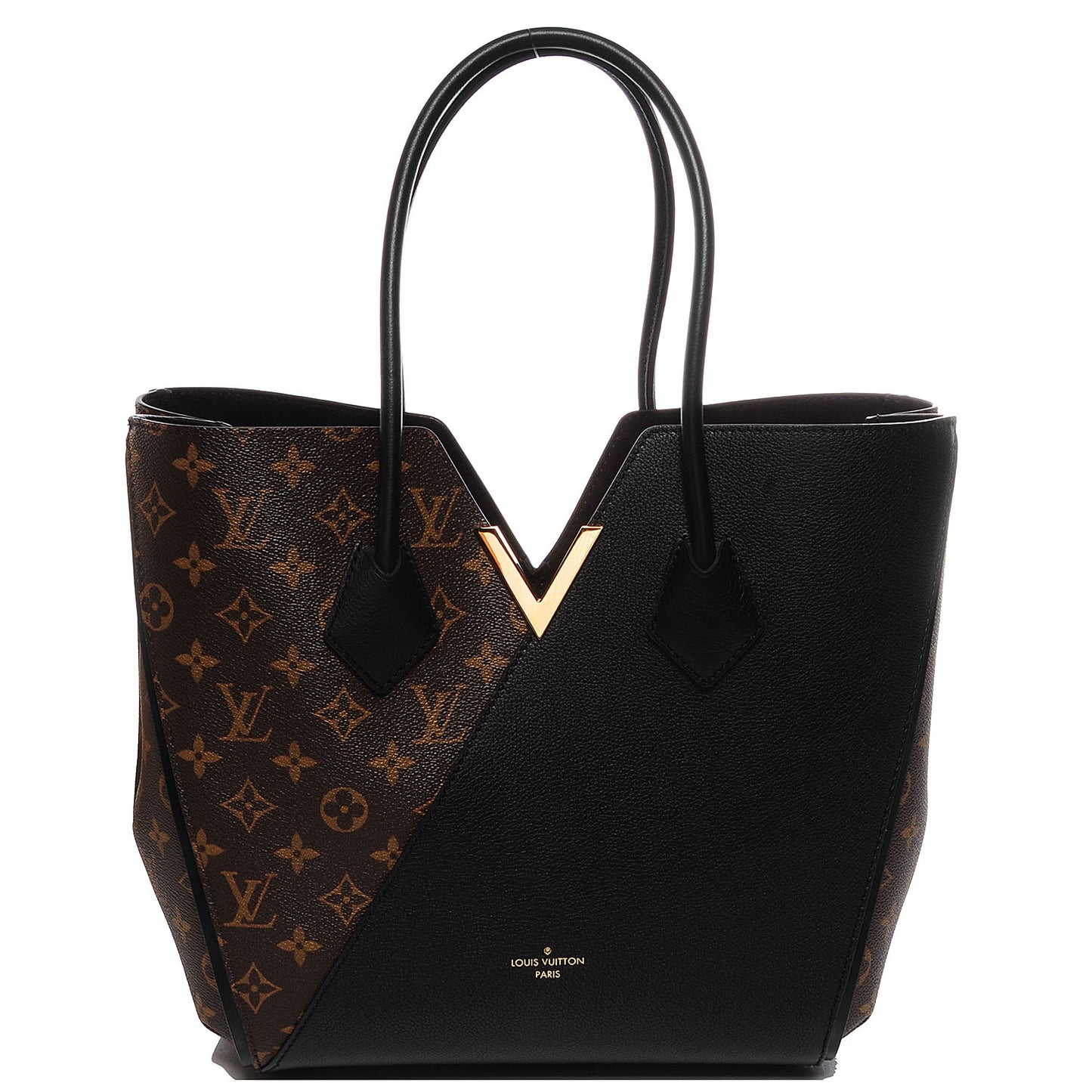 Calfskin Monogram Kimono Tote Black