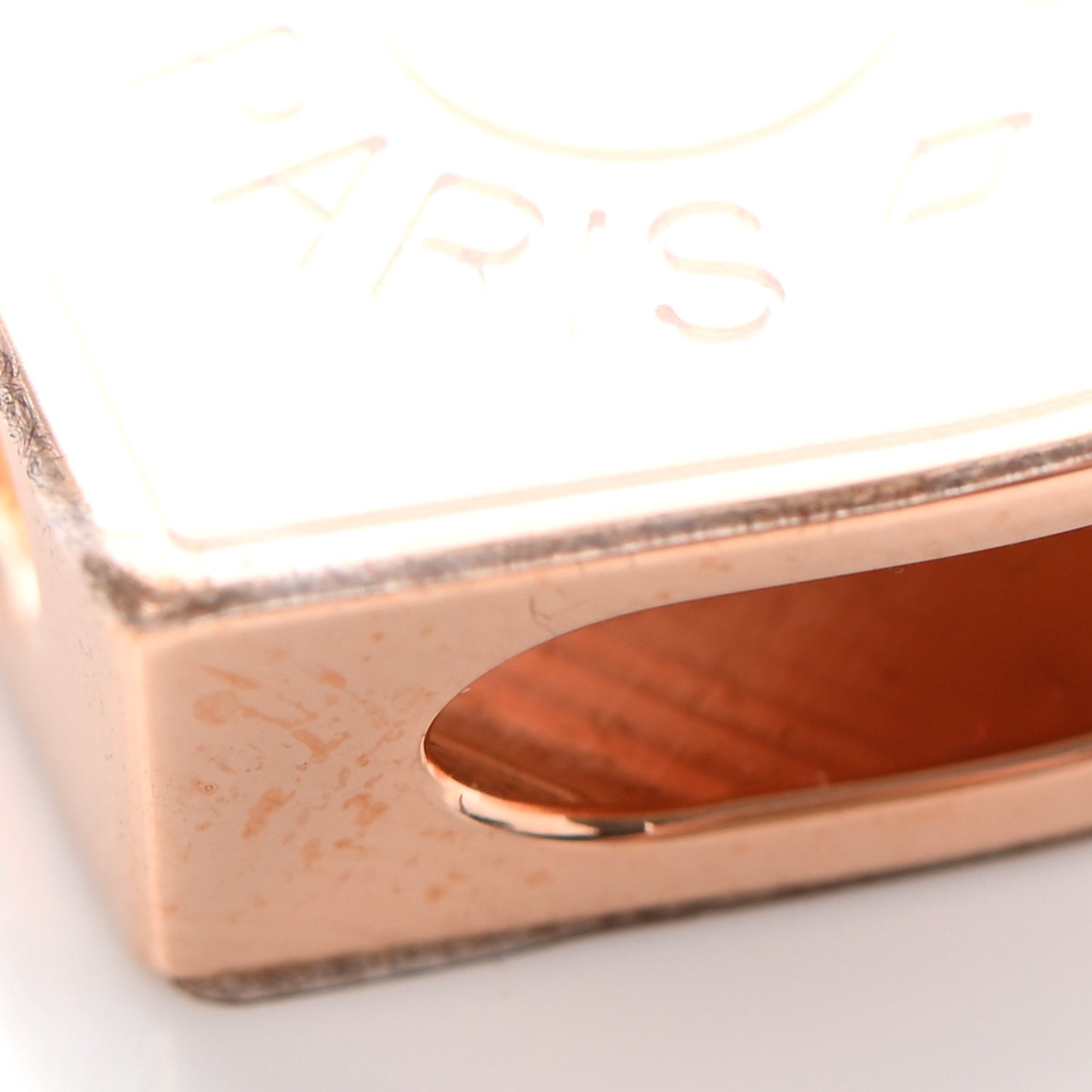 Rose Gold Plated Brass Mini Coeur Twilly Scarf Ring