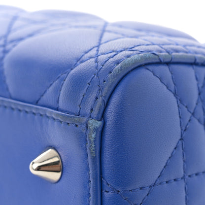Christian Dior Lambskin Cannage Medium Lady Dior Blue Persan 11 of 13