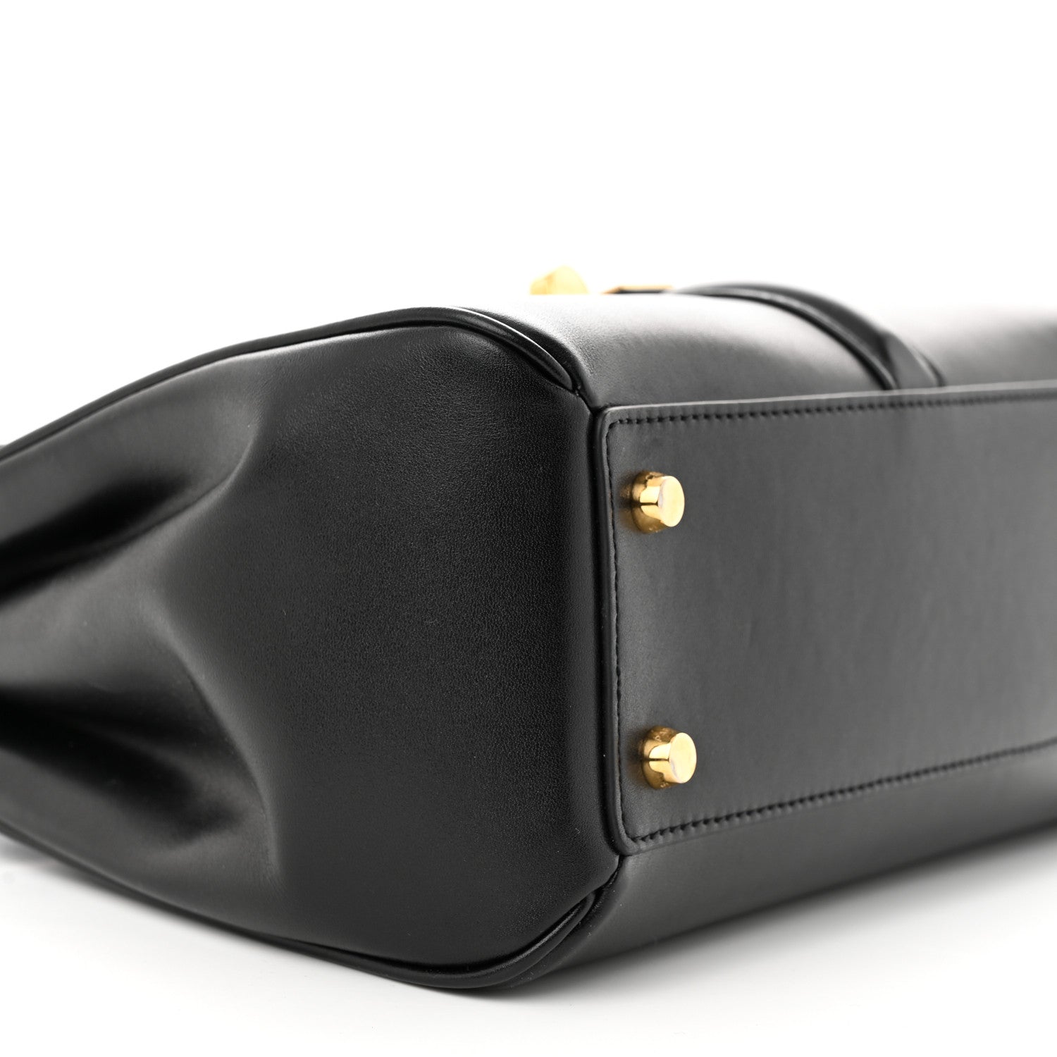 Celine Satinated Calfskin Small 16 Top Handle Bag Black 11 of 12