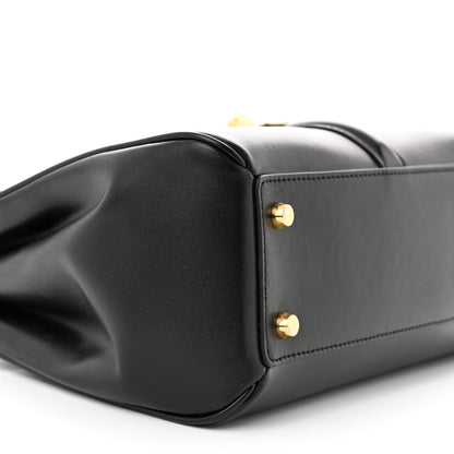 Celine Satinated Calfskin Small 16 Top Handle Bag Black 11 of 12