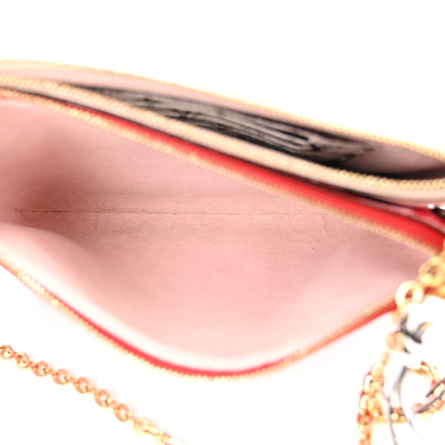 Monogram Giant Double Zip Pochette Rouge