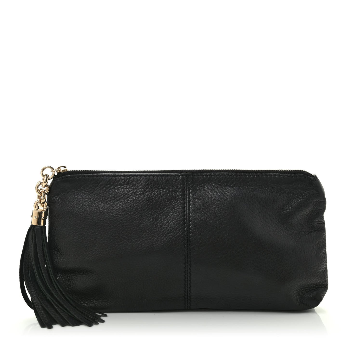 Deerskin Small Sienna Clutch Black
