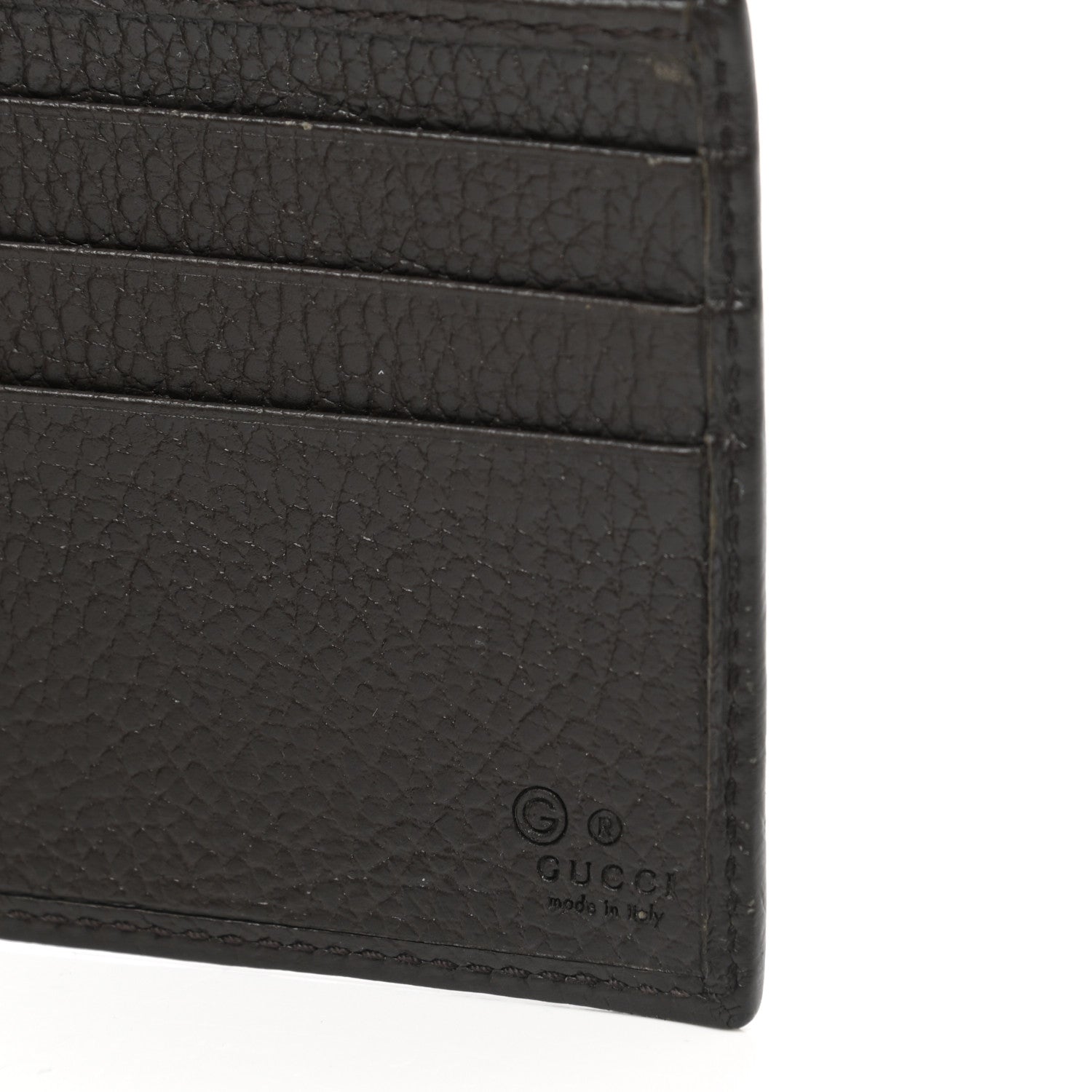 Gucci Monogram Bi-Fold Wallet Dark Brown 6 of 7