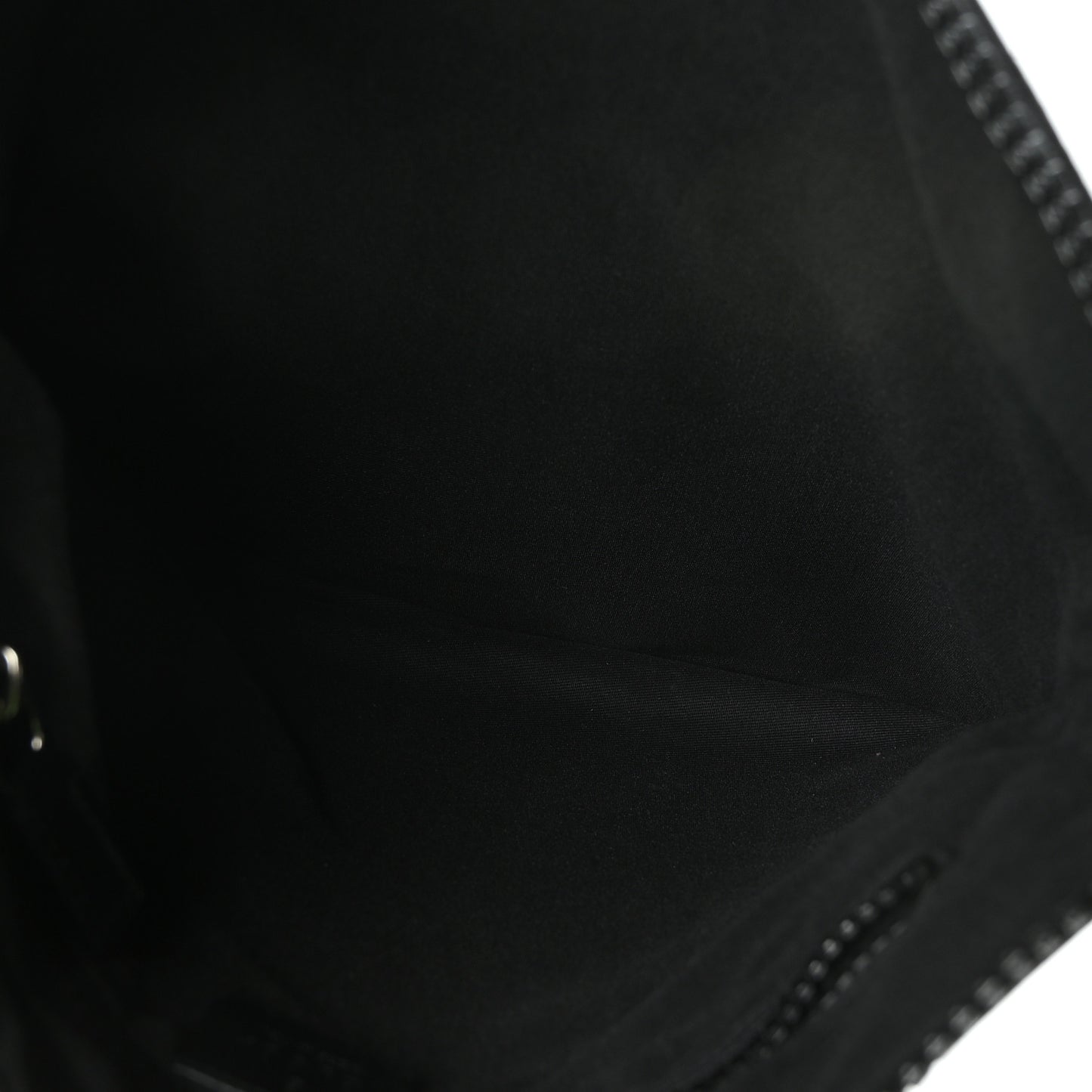 Nylon Monogram Medium Flat Messenger Bag Black