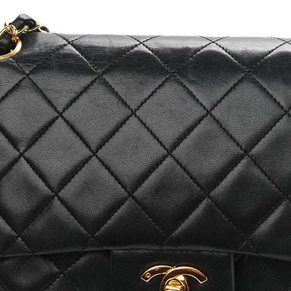 Chanel Lambskin Quilted Medium Double Flap Black 14 of 14