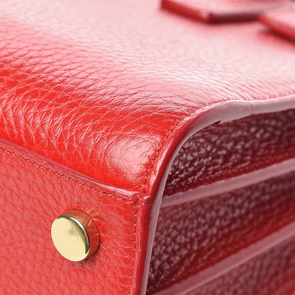 Saint Laurent Grained Calfskin Nano Sac De Jour New Red 13 of 14