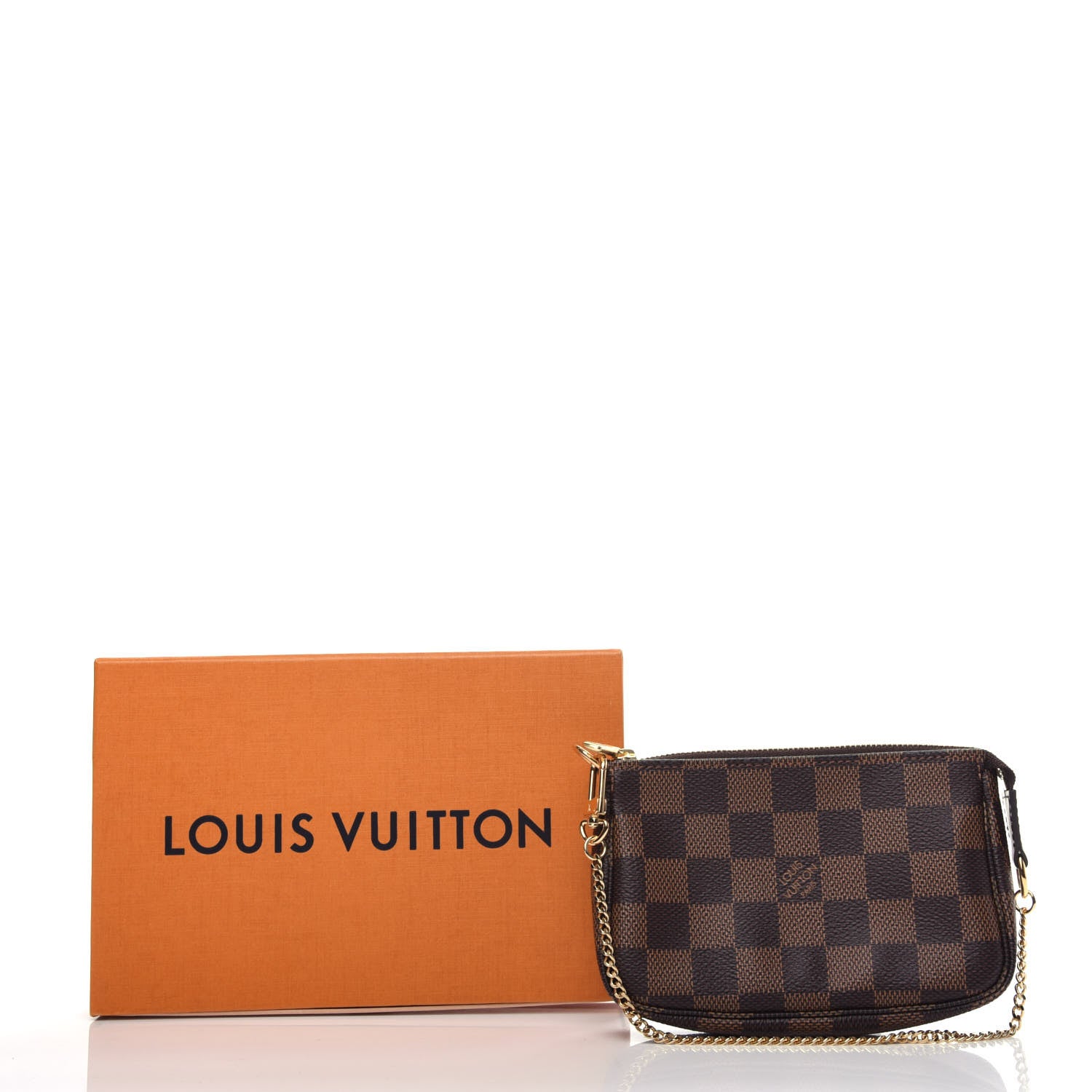Louis Vuitton Damier Ebene Mini Pochette Accessories 9 of 9