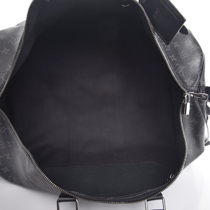 Louis Vuitton Monogram Eclipse Keepall Bandouliere 55 5 of 11