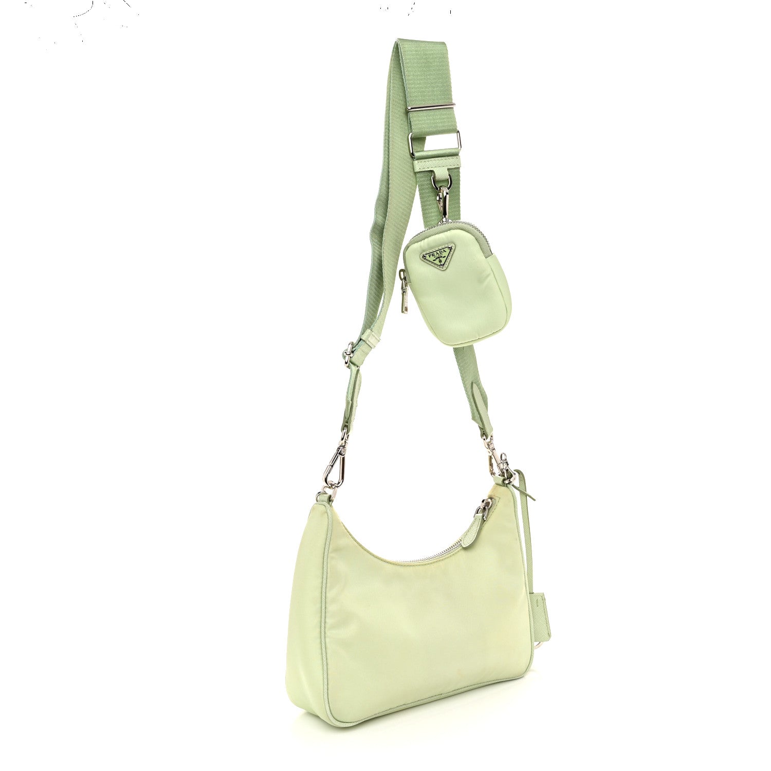 Prada Re-Nylon Saffiano Re-Edition 2005 Shoulder Bag Acqua 3 of 10