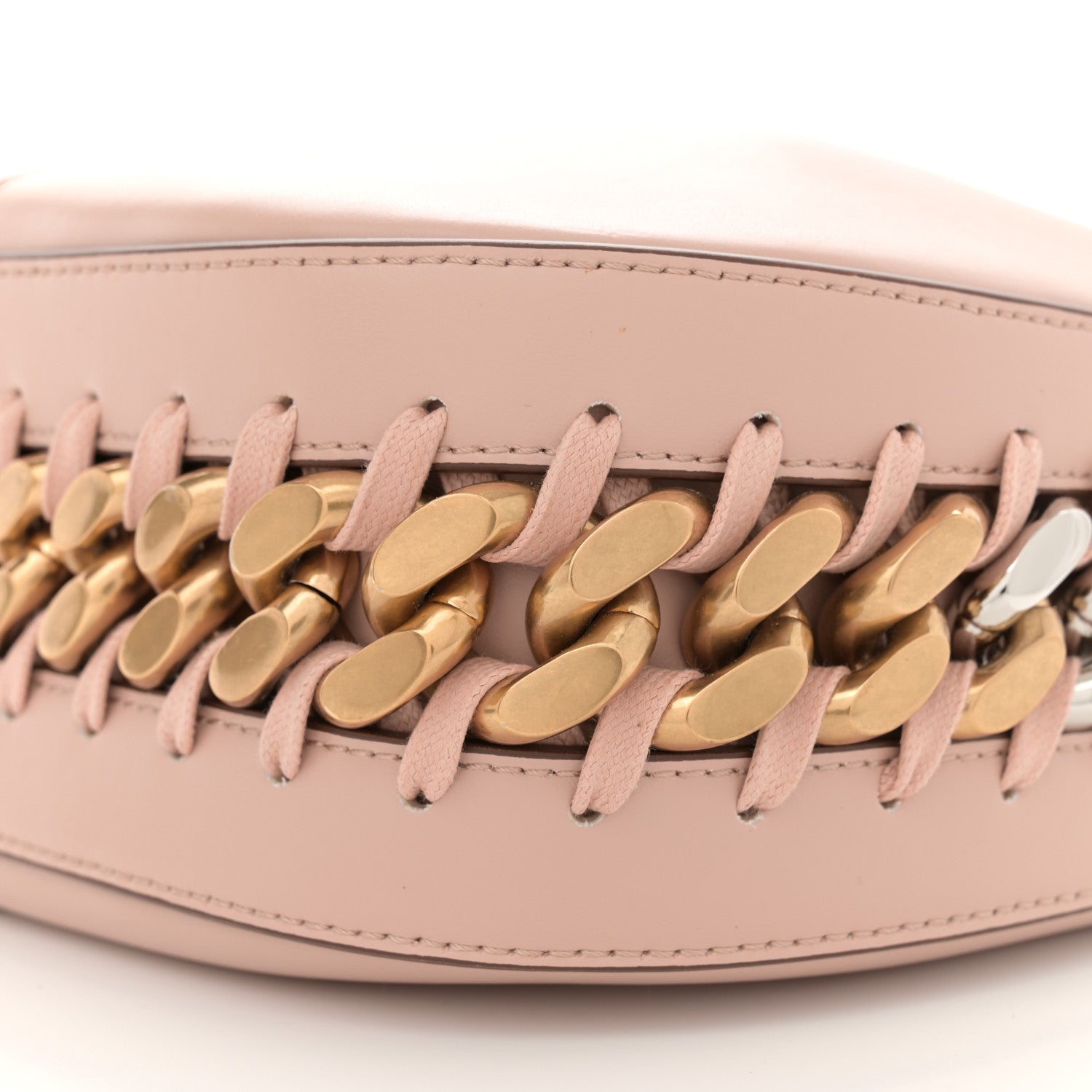 Stella McCartney Eco Alter Nappa Frayme Small Zipit Shoulder Bag Blush 9 of 9