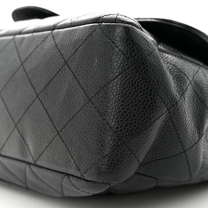 Chanel Caviar Quilted Jumbo Single Flap Navy 10 of 18