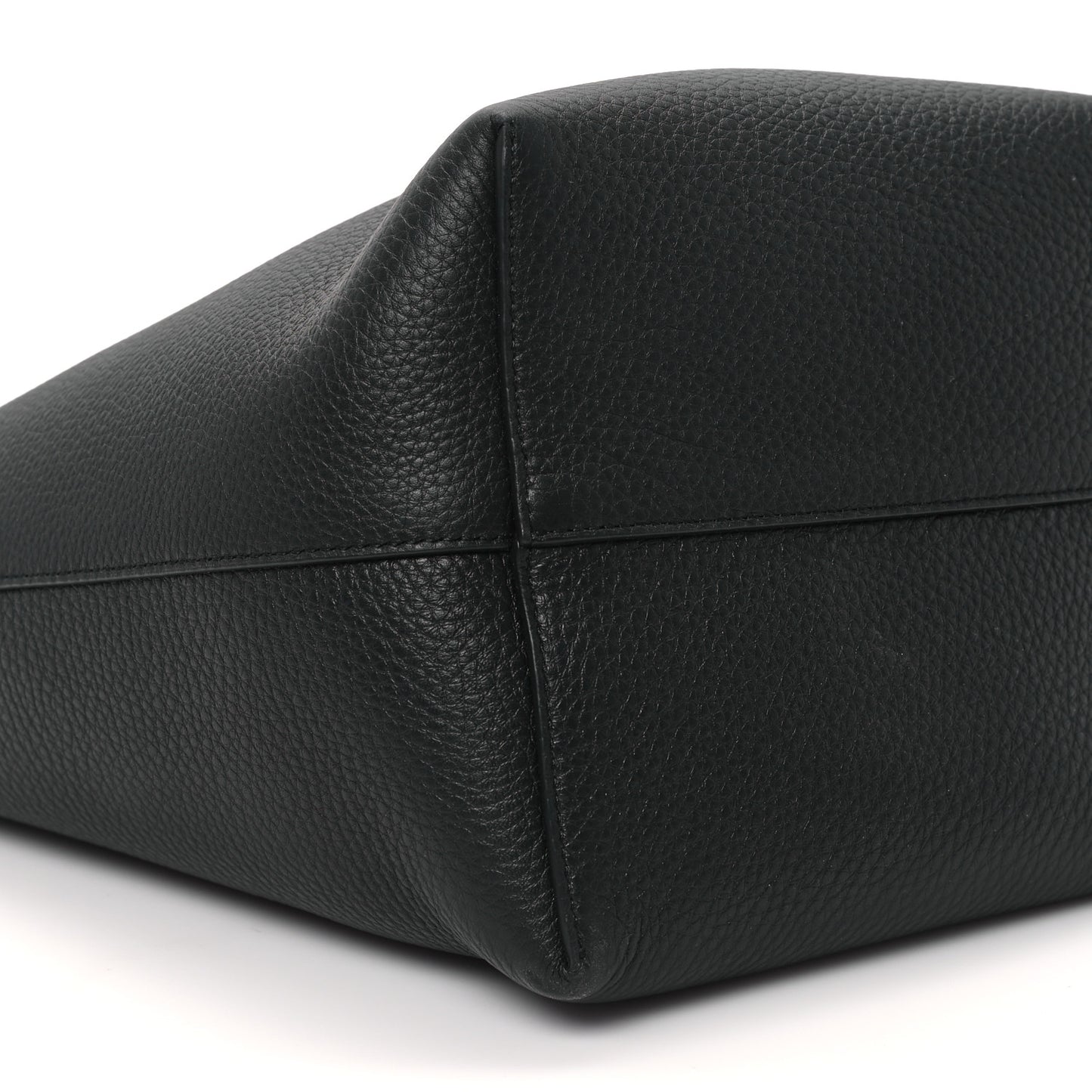 Grained Calfskin Medium N/S Park Tote Black