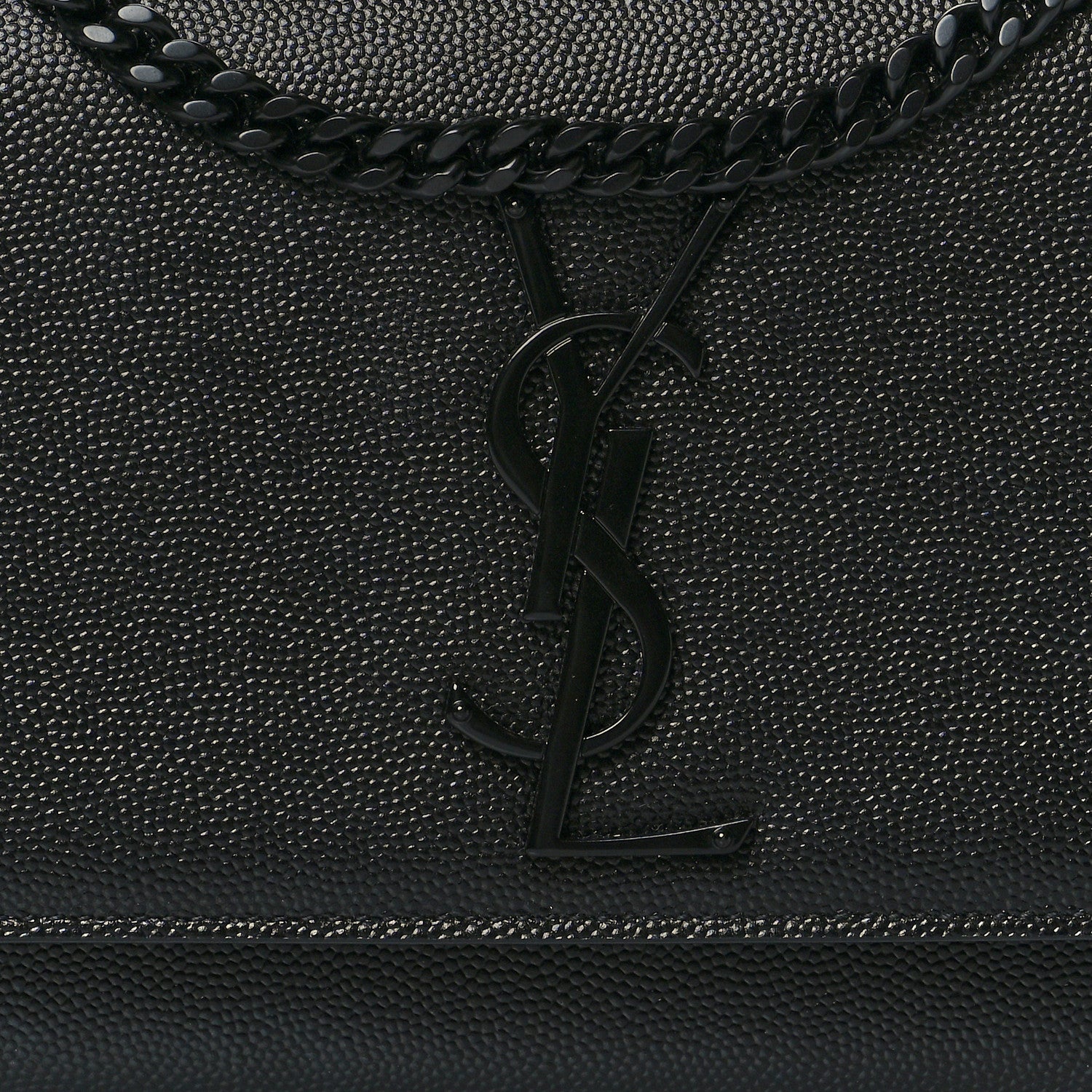 Saint Laurent Grain De Poudre Small Monogram Kate Satchel Black 7 of 9