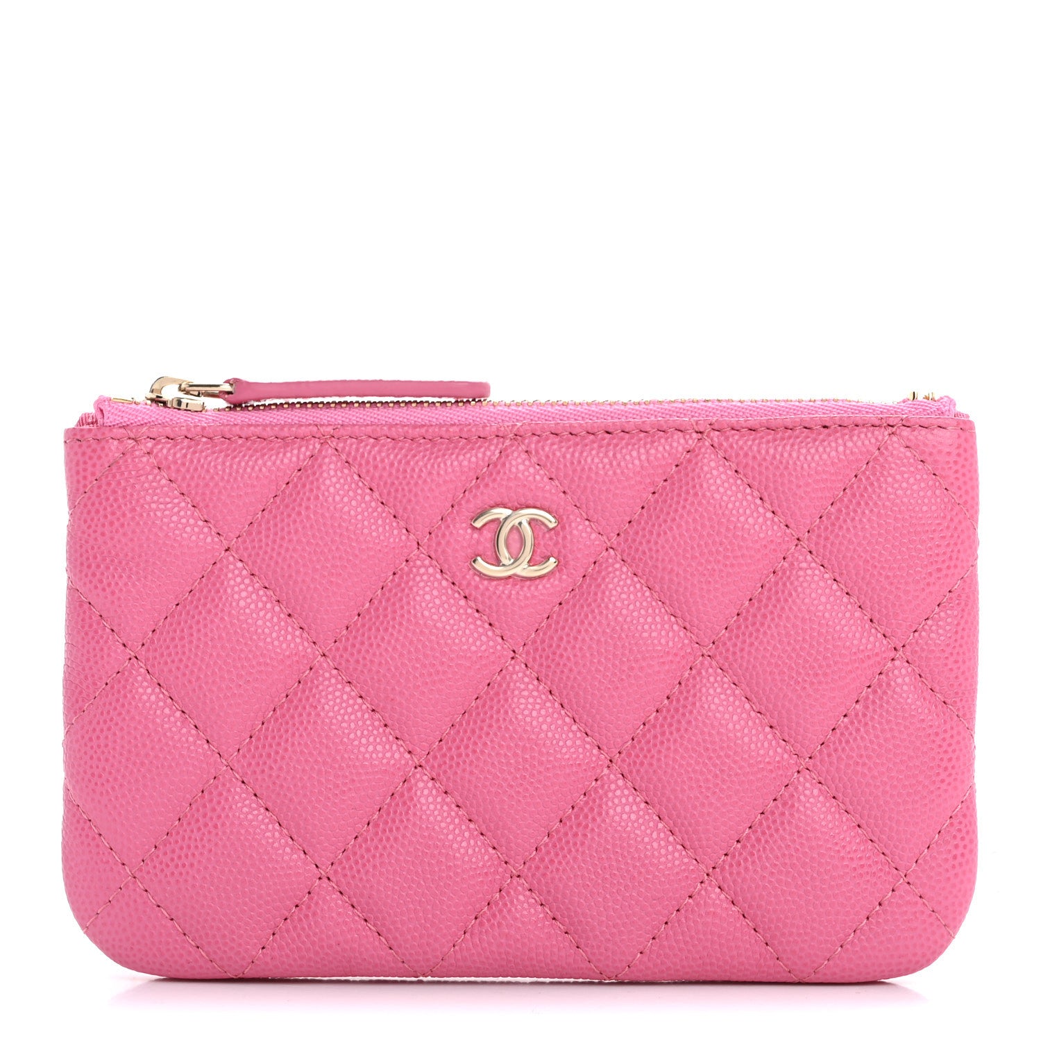 Chanel Caviar Quilted Small Cosmetic Case Pink 1 of 8