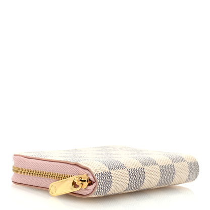 Louis Vuitton Damier Azur Zippy Coin Purse Rose Ballerine 4 of 6