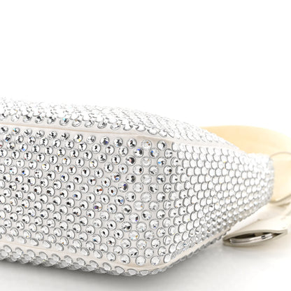 Prada Satin Crystal Mini Re-Edition 2000 Bag White 10 of 15