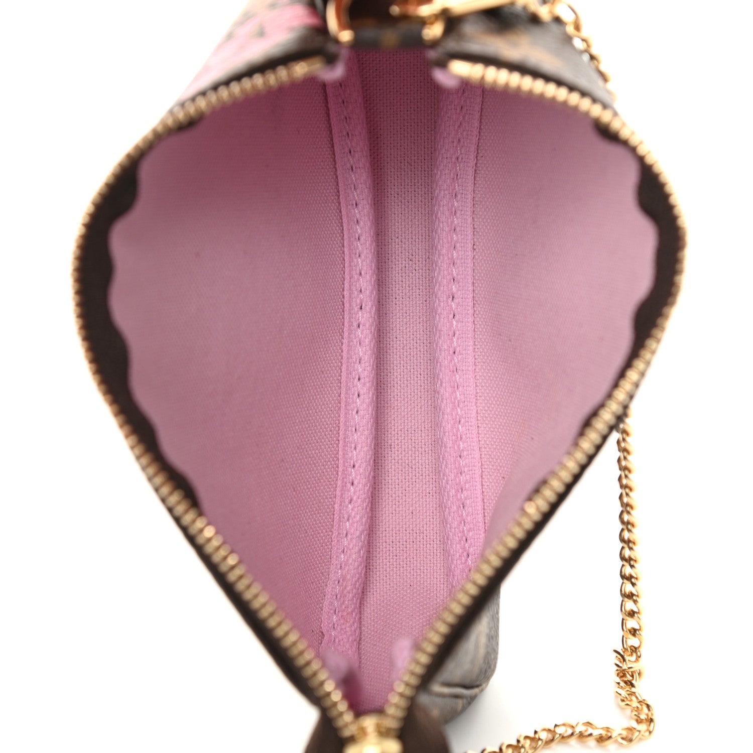 Louis Vuitton Monogram 2021 Christmas Animation Japanese Garden Mini Pochette Accessories Wisteria Pink 5 of 8