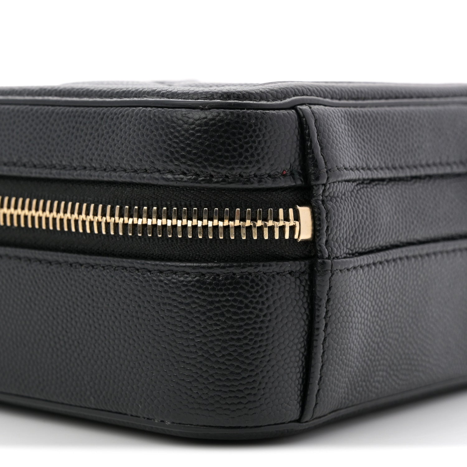Chanel Caviar Quilted CC North South Filigree Vanity Case Black 9 of 11