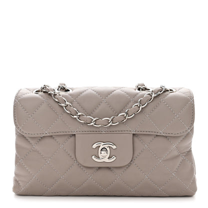 Chanel Lambskin Quilted Small Chanel 4 Flap Grey 1 of 10