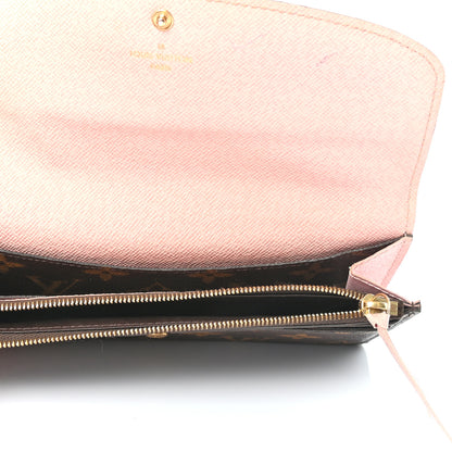 Louis Vuitton Monogram Emilie Wallet Rose Ballerine 5 of 11
