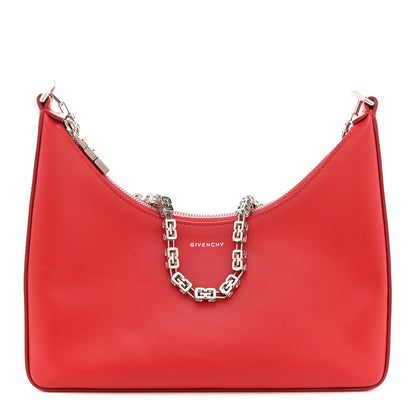 Givenchy Smooth Calfskin Small Moon Cut Out Shoulder Bag Dark Red 1 of 11