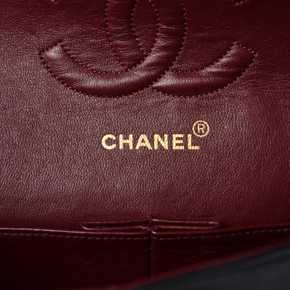 Chanel Lambskin Quilted Medium Double Flap Black 13 of 17