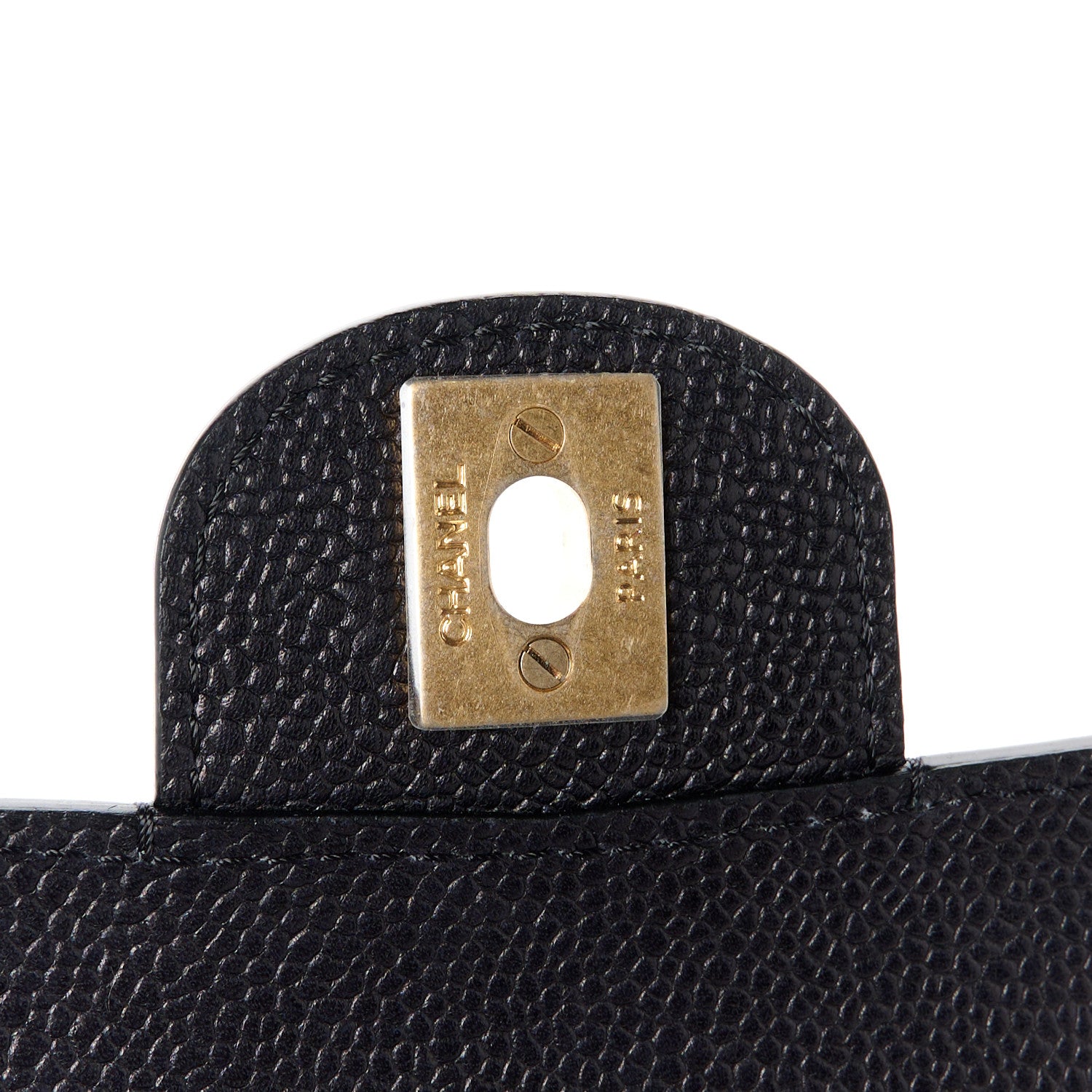 Chanel Grained Calfskin Mini Square Classic Pure Flap Black 6 of 11