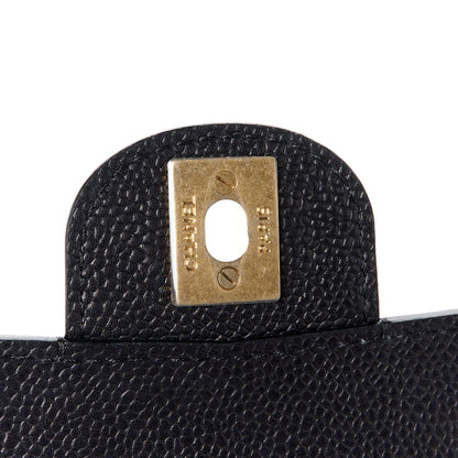Chanel Grained Calfskin Mini Square Classic Pure Flap Black 6 of 11