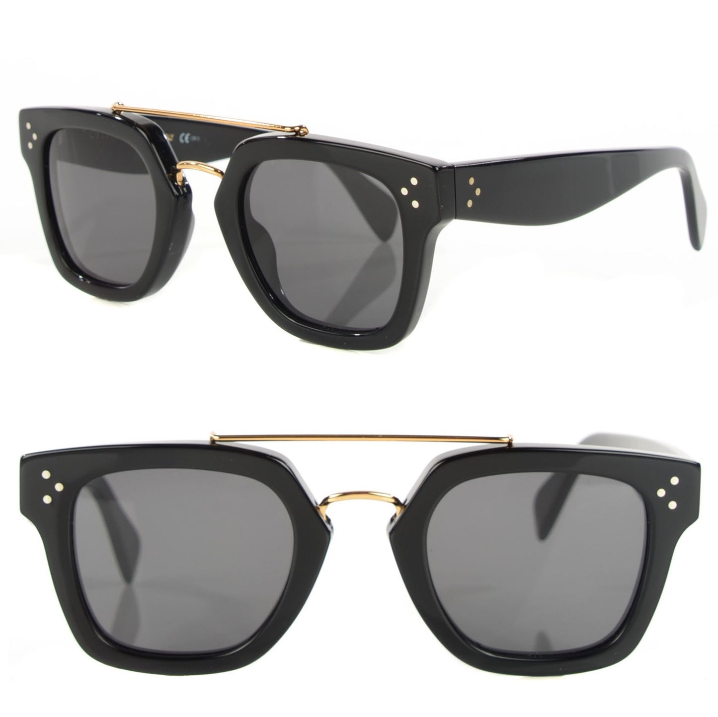 Acetate Bridge Sunglasses CL41077/S Black