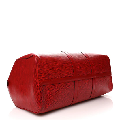Louis Vuitton Epi Keepall 50 Castillan Red 3 of 9
