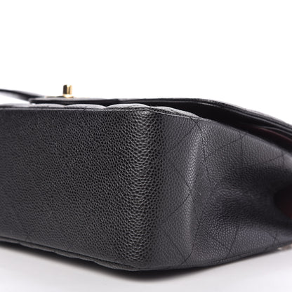 Chanel Caviar Quilted Jumbo Double Flap Black 7 of 11