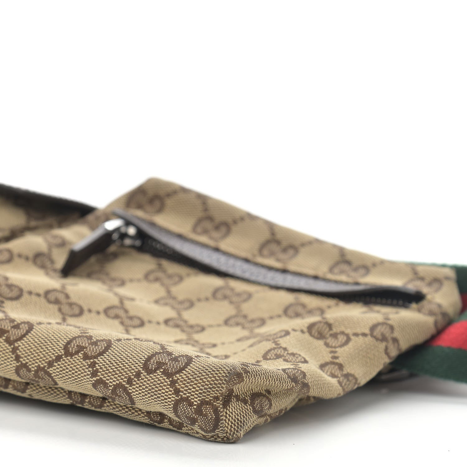 Gucci GG Monogram Double Pocket Belt Bag Dark Brown 11 of 12