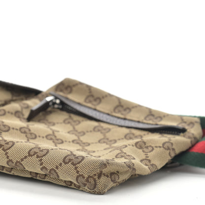 Gucci GG Monogram Double Pocket Belt Bag Dark Brown 11 of 12