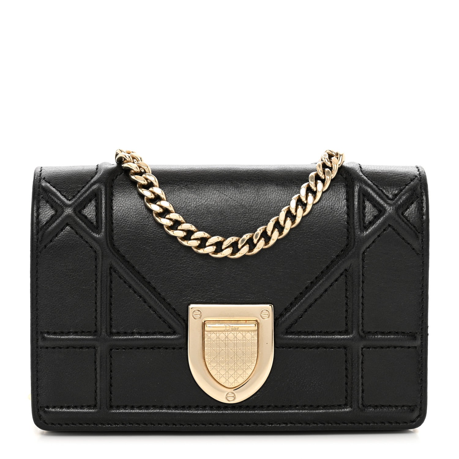 Christian Dior Lambskin Baby Diorama Flap Bag Black 1 of 8